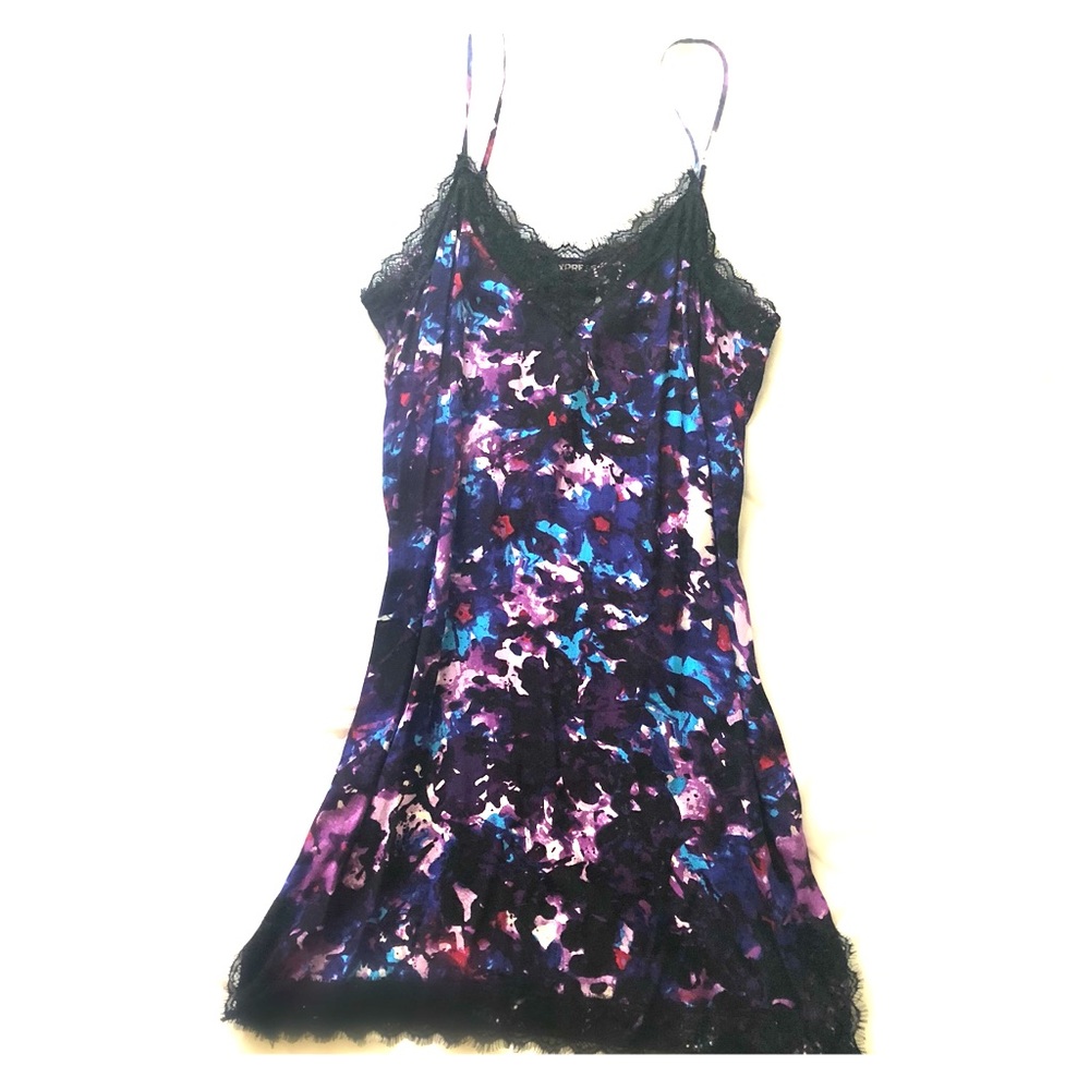 Lace Trim Slip Dress